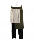 OMMOオーエムエムオー）の古着「LAYERED PLEATS PT」｜マルチカラー