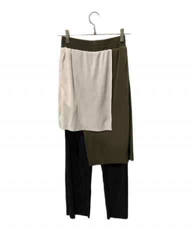 中古・古着通販】OMMO (オーエムエムオー) LAYERED PLEATS PT マルチ