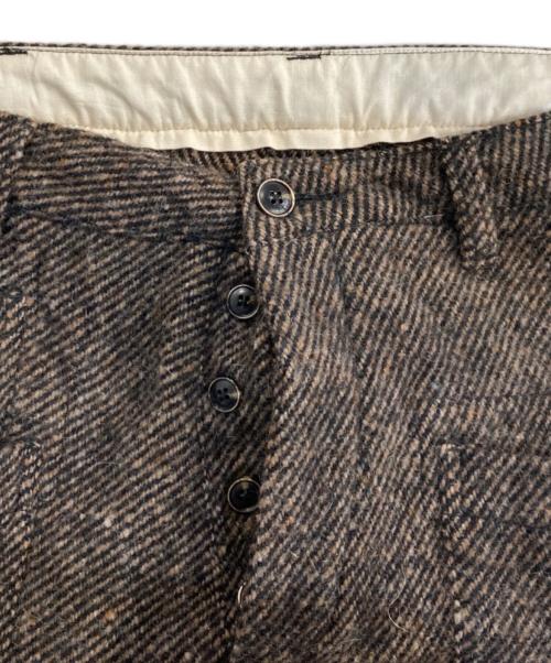 Needles（ニードルズ）Needles (ニードルズ) ツイードワイドパンツ ブラウン サイズ:Ｍの古着・服飾アイテム