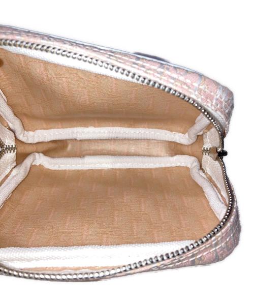 Christian Dior（クリスチャン ディオール）Christian Dior (クリスチャン ディオール) トロッター柄ポーチ ピンクの古着・服飾アイテム