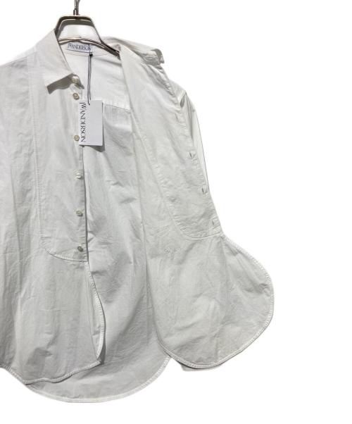 J.W.ANDERSON（ジェイダブリューアンダーソン）J.W.ANDERSON (ジェイダブリューアンダーソン) TUXEDO ROUND HEM SHIRT ホワイト サイズ:06の古着・服飾アイテム