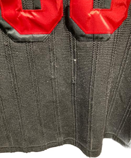 SUPREME（シュプリーム）Supreme (シュプリーム) Mesh Stripe Football Jersey ブラック サイズ:Sの古着・服飾アイテム