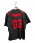Supreme (シュプリーム) Mesh Stripe Football Jersey ブラック サイズ:S：8000円