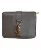 Saint Laurent Parisサンローランパリ）の古着「ラージジップウォレット」｜グレー
