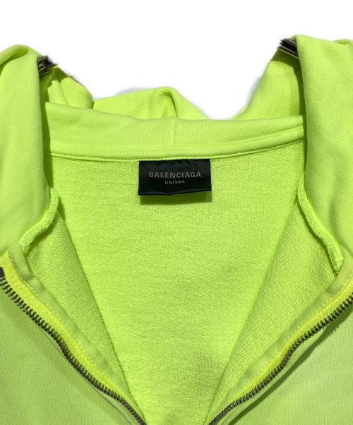BALENCIAGA（バレンシアガ）BALENCIAGA (バレンシアガ) ジップアップパーカー イエロー サイズ:1の古着・服飾アイテム