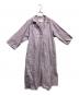 mala KALANCHOE（マーラ カランコエ）の古着「Organic Poplin Block Print Kaftan Dress」｜パープル