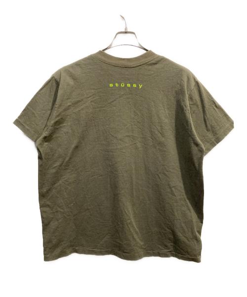 stussy（ステューシー）stussy (ステューシー) USA製Tシャツ カーキ サイズ:Lの古着・服飾アイテム