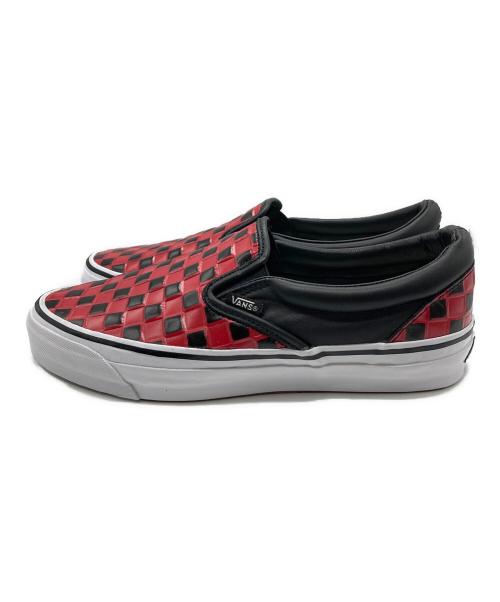 OTW by Vans（オーティーダブリュー バイ バンズ）OTW by VANS (オーティーダブリュー バイ バンズ) Otw Classic Slip-on 98 vi ブラック×レッド サイズ:27.5ｃｍの古着・服飾アイテム