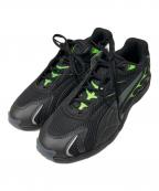 PUMAプーマ）の古着「INHALE ローカットスニーカー」｜ブラック×グリーン