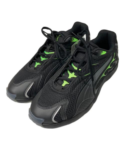 PUMA（プーマ）PUMA (プーマ) INHALE ローカットスニーカー ブラック×グリーン サイズ:26.5cm 未使用品の古着・服飾アイテム