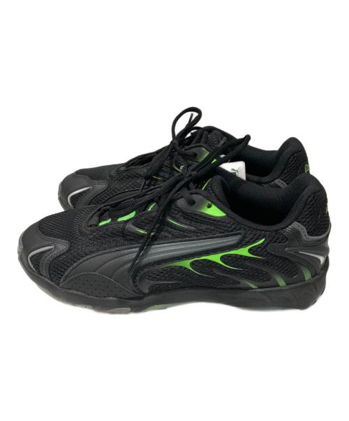 PUMA（プーマ）PUMA (プーマ) INHALE ローカットスニーカー ブラック×グリーン サイズ:26.5cm 未使用品の古着・服飾アイテム