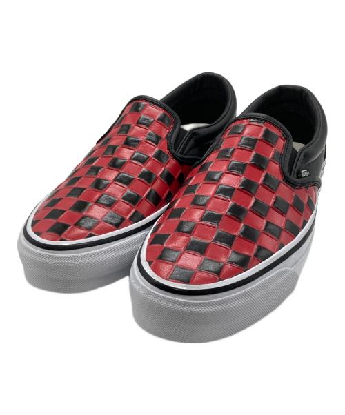 OTW by Vans（オーティーダブリュー バイ バンズ）Otw by VANS (オーティーダブリュー バイ バンズ) Otw Classic Slip-on 98 vi ブラック×レッド サイズ:27.5の古着・服飾アイテム
