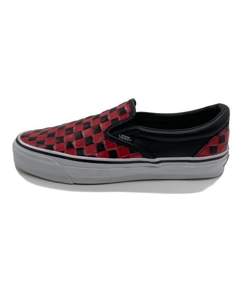 OTW by Vans（オーティーダブリュー バイ バンズ）Otw by VANS (オーティーダブリュー バイ バンズ) Otw Classic Slip-on 98 vi ブラック×レッド サイズ:27.5の古着・服飾アイテム