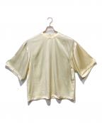 ENFOLDエンフォルド）の古着「ミッションサテン Tシャツ」｜ベージュ