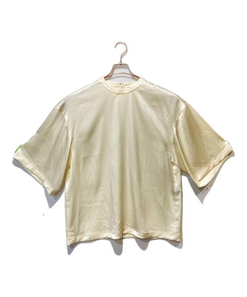 ENFOLD（エンフォルド）ENFOLD (エンフォルド) ミッションサテン Tシャツ ベージュ サイズ:38の古着・服飾アイテム