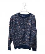 BoTTボット）の古着「Paint Sweater」｜ネイビー