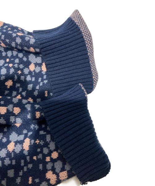 BoTT（ボット）BoTT (ボット) Paint Sweater ネイビー サイズ:Lの古着・服飾アイテム