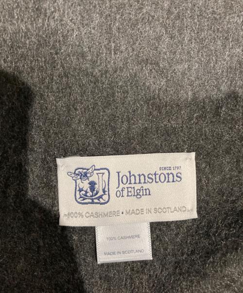 JOHNSTONS OF ELGIN（ジョンストンズオブエルガン）JOHNSTONS OF ELGIN (ジョンストンズオブエルガン) カシミャマフラー グレーの古着・服飾アイテム