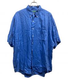 LAUREN RALPH LAUREN（ローレンラルフローレン）の古着「半袖リネンシャツ」｜ブルー