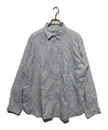 ETRO（エトロ）の古着「ペイズリーコットンリネンシャツ」｜スカイブルー