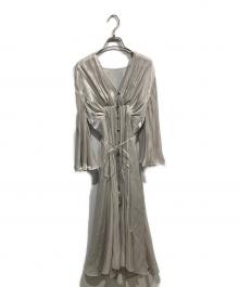 Ameri（アメリ）の古着「MEDI GATHER NEGLIGEE DRESS」｜シルバー