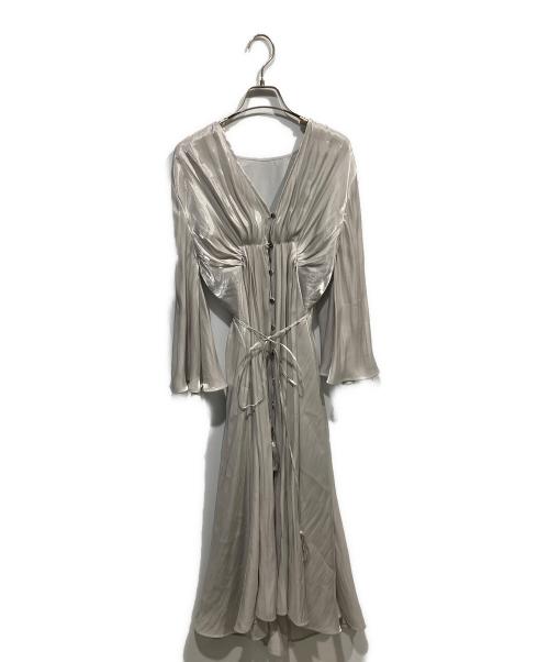 Ameri（アメリ）Ameri (アメリ) MEDI GATHER NEGLIGEE DRESS シルバー サイズ:Sの古着・服飾アイテム