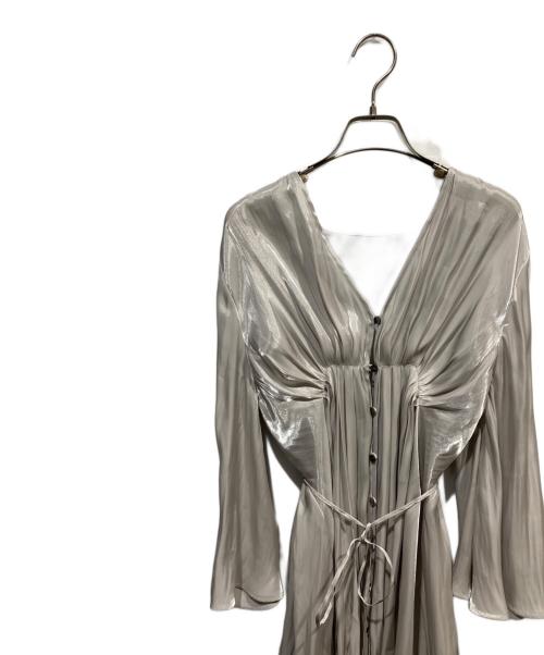 Ameri（アメリ）Ameri (アメリ) MEDI GATHER NEGLIGEE DRESS シルバー サイズ:Sの古着・服飾アイテム