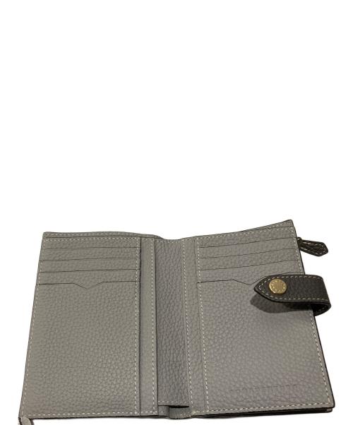 bonaventura（ボナベンチュラ）BONAVENTURA (ボナベンチュラ) ベルテッド マルチ ミデイァム ウォレット チャコール × トゥルーグレーの古着・服飾アイテム