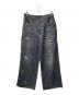 MB ULTIMATE FABRIC（エムビーアルティメットファブリック）の古着「トロンプルイユワイドデニムパンツ」｜インディゴ