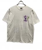 stussyステューシー）の古着「スカルプリントTシャツ」｜ホワイト