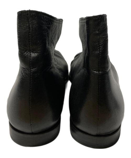 HARUNOBUMURATA（ハルノブ ムラタ）HARUNOBUMURATA (ハルノブ ムラタ) GARVIE - POINTED TOE PIERCED LEATHER SHOES ブラック サイズ:39の古着・服飾アイテム