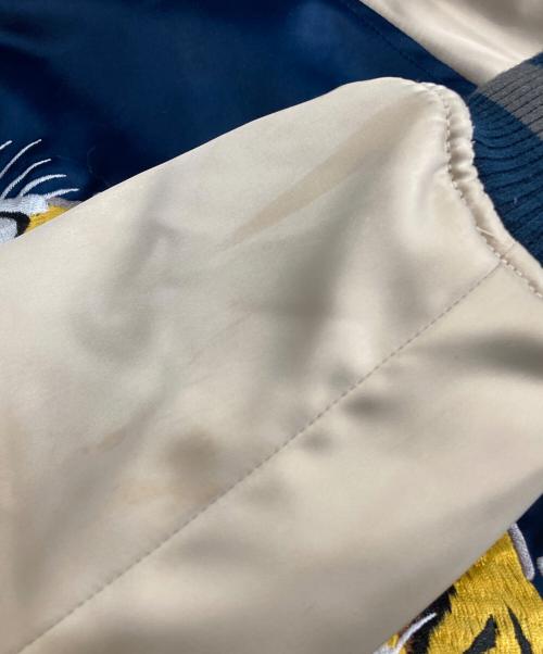 A BATHING APE（ア ベイシング エイプ）A BATHING APE (ア ベイシング エイプ) TIGER SOUVENIR JACKET ネイビー サイズ:Lの古着・服飾アイテム