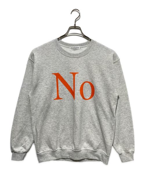 CABARETPOVAL（キャバレーポバール）CABARETPOVAL (キャバレーポバール) NO Crewkneck Sweatshirt グレー サイズ:Mの古着・服飾アイテム