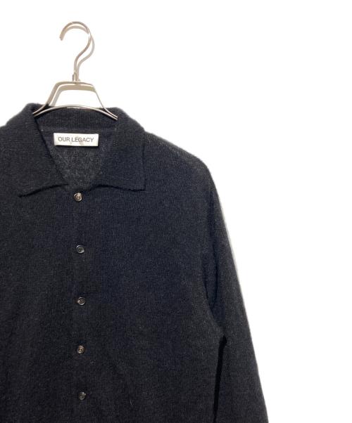 OUR LEGACY（アワーレガシー）OUR LEGACY (アワーレガシー) Evening ポロ カーディガン ブラック サイズ:48の古着・服飾アイテム