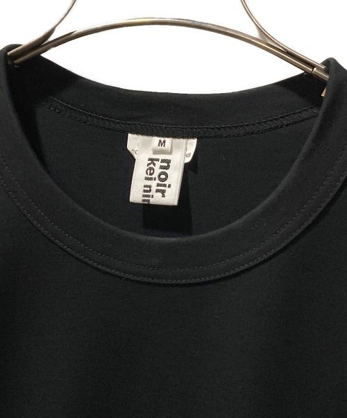 noir kei ninomiya（ノワール ケイ ニノミヤ）noir kei ninomiya (ノワール ケイ ニノミヤ) シアーフリルカットソー ブラック サイズ:Ｍの古着・服飾アイテム