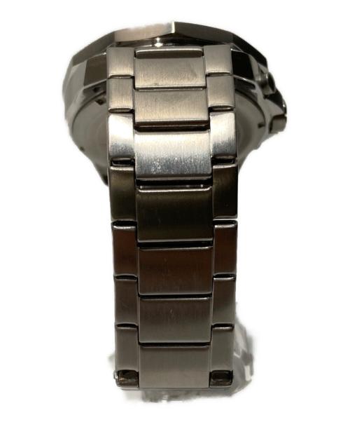 ARMANI EXCHANGE（アルマーニ エクスチェンジ）ARMANI EXCHANGE (アルマーニ エクスチェンジ) クロノグラフ ガンメタル ステンレススチールウォッチ シルバーの古着・服飾アイテム