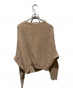 Nobleノーブル）の古着「ドライミックスモールニットプルオーバー」｜ブラウン