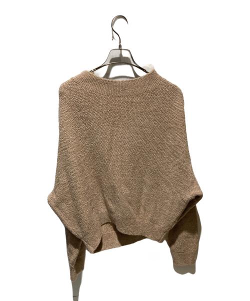 Noble（ノーブル）Noble (ノーブル) ドライミックスモールニットプルオーバー ブラウン サイズ:Freeの古着・服飾アイテム
