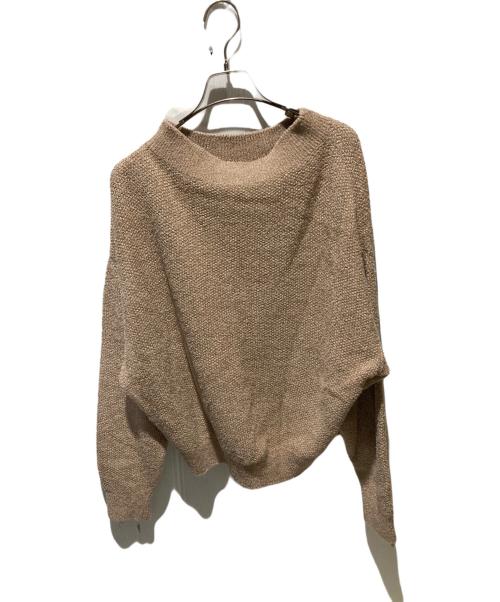 Noble（ノーブル）Noble (ノーブル) ドライミックスモールニットプルオーバー ブラウン サイズ:Freeの古着・服飾アイテム