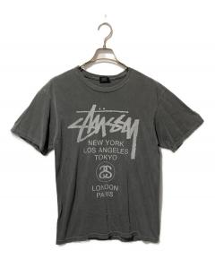 中古・古着通販】stussy (ステューシー) 80'S 総柄Tシャツ ブルー