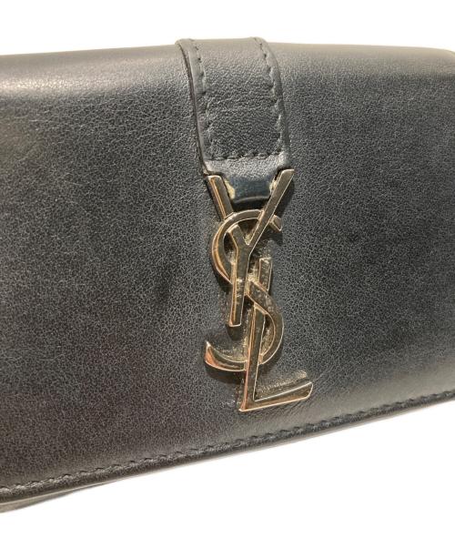 SAINT LAURENT（サンローラン）SAINT LAURENT (サンローラン) 3つ折り財布 ブラックの古着・服飾アイテム