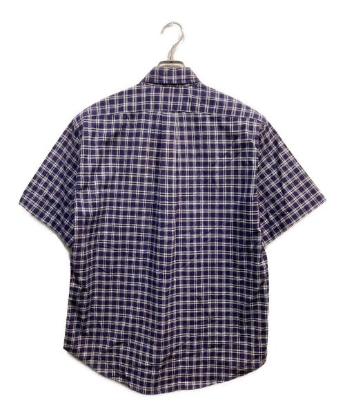 RALPH LAUREN（ラルフローレン）RALPH LAUREN (ラルフローレン) 半袖チェックシャツ パープル サイズ:Mの古着・服飾アイテム