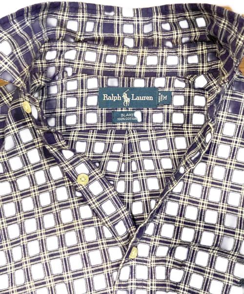 RALPH LAUREN（ラルフローレン）RALPH LAUREN (ラルフローレン) 半袖チェックシャツ パープル サイズ:Mの古着・服飾アイテム
