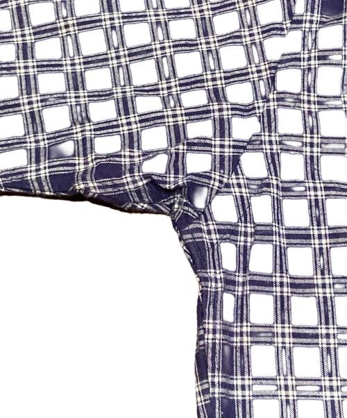 RALPH LAUREN（ラルフローレン）RALPH LAUREN (ラルフローレン) 半袖チェックシャツ パープル サイズ:Mの古着・服飾アイテム