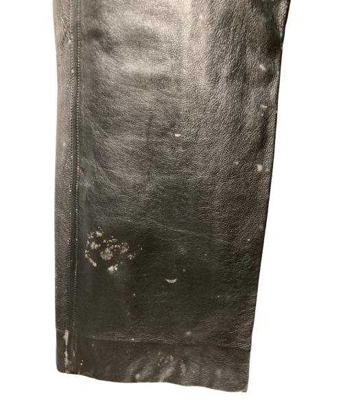 ISSEY MIYAKE（イッセイミヤケ）ISSEY MIYAKE (イッセイミヤケ) 80’S レザーパンツ ブラック サイズ:Ｌの古着・服飾アイテム