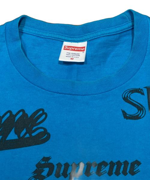SUPREME（シュプリーム）Supreme (シュプリーム) マルチロゴTシャツ ブルー サイズ:Mの古着・服飾アイテム