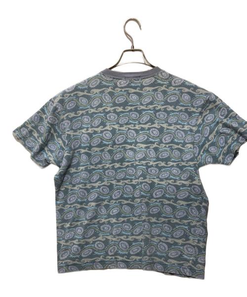stussy（ステューシー）stussy (ステューシー) 80’S 総柄Tシャツ ブルー サイズ:Ｓの古着・服飾アイテム
