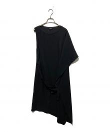 LIMI feu（リミフゥ）の古着「変形ノースリーブワンピース」｜ブラック