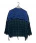 KIDILL (キディル) 24SS GAUZE SHIRT グリーン×ネイビー サイズ:F：8000円