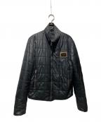 DOLCE & GABBANAドルチェ＆ガッバーナ）の古着「ロゴプレート中綿ジャケット」｜ブラック